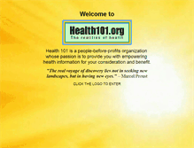 Tablet Screenshot of health101.org